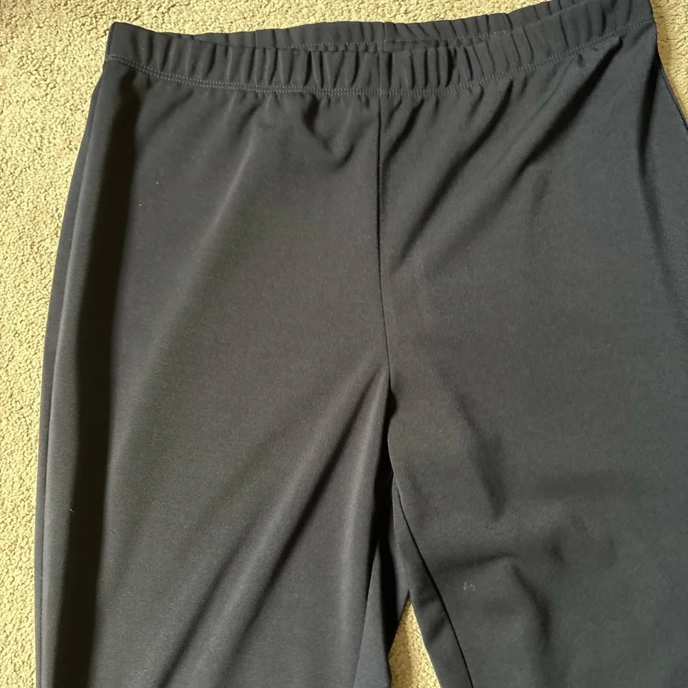 Susan Graver Navy Pull On Pants - Picture 3 of 6